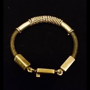 925 Sterling Silver Leather Bracelet Unisex